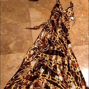 Neiman Marcus Long Silk Dress